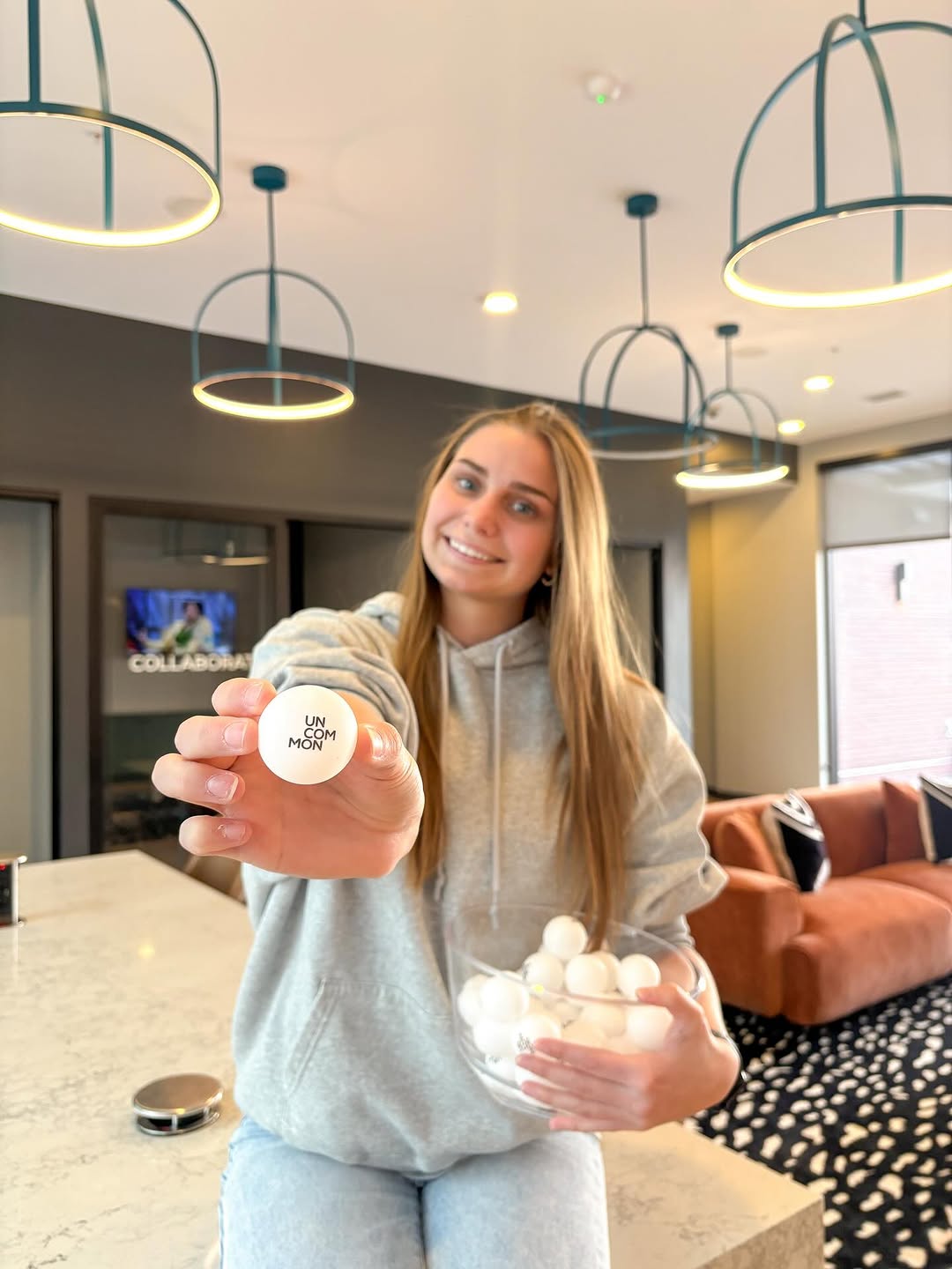 Come by the office and show us you follow us on Instagram to score a FREE UNCOMMON ping pong ball \ud83c\udfd3\n\nPlus \u2014 you'll be automatically entered for a bonus chance to shoot your ping pong ball into a cup and win a mini glass cup \ud83c\udfc6\n\nStop in, take your shot, and win \ud83d\udc40\u2728\n\n