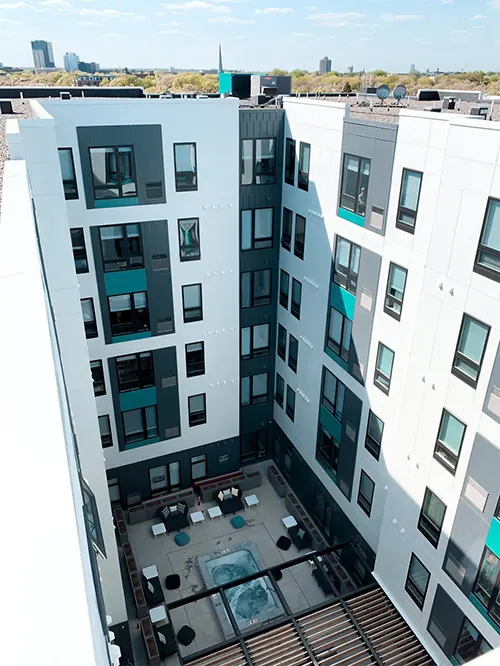 Aerial View of UNCOMMON Courtyard