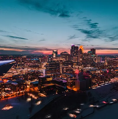 Aerial View of Downtown Minneapolis