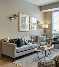 Interior of UNCOMMON Dinkytown student apartment