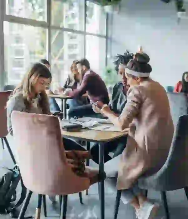 University of Minnesota Students working on a Group Project