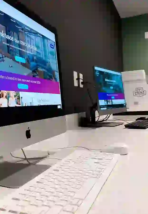 iMac, PC, and Printer at UNCOMMON