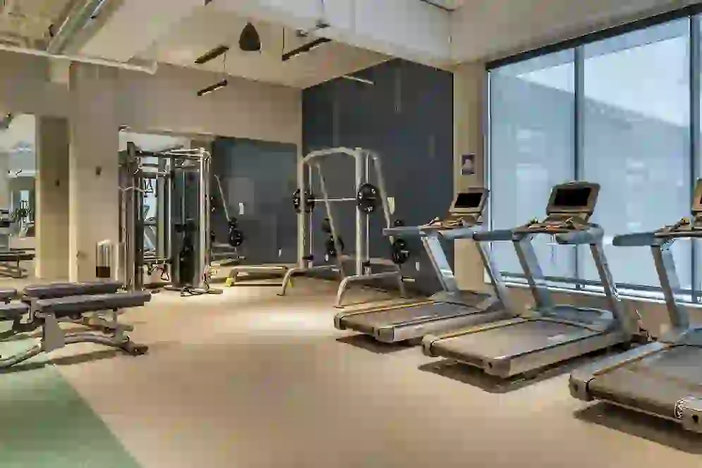 Strength Training Equiptment in the Fitness Center