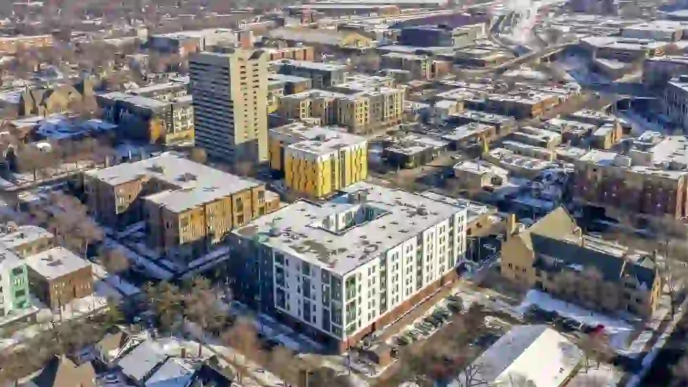 Aerial View of UNCOMMON Dinkytown